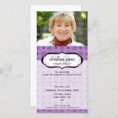 フォト誕生日招待状::おいしい4 (正面/裏面)