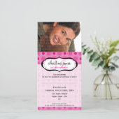 フォト誕生日招待状:：おいしい8 (スタンド正面)