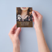 フォト誕生日招待状- Any Age 40th 35th 21st チラシ (手)