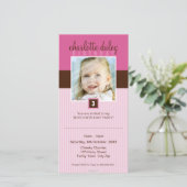 フォト誕生日招待状::: lovely square 5 (スタンド正面)