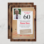 フォト誕生日探偵トップシークレットアニーエイジ招待状 招待状 (正面/裏面)