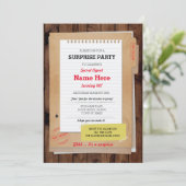 フォト誕生日探偵Top Secret Any Age招待状 招待状 (スタンド正面)