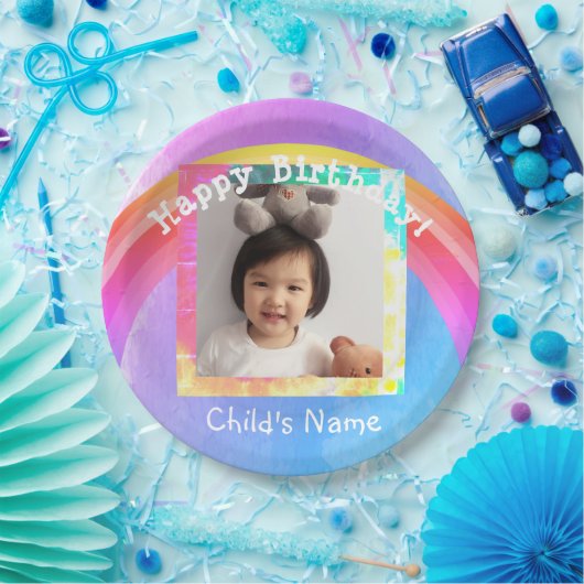 フォト誕生日紙プレート- HAMbWG ペーパープレート (パーティー)