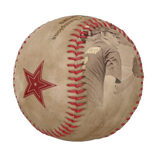 フォト野球セピア調 – ダーティベージュ 野球ボール (アングル)