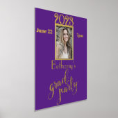 フォト金ゴールドまたはシルバーグラードパーティー 箔ポスター (レイダウン)