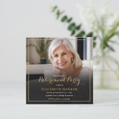 フォト金ゴールドスエレガントクリエーションパーティー 招待状 (スタンド正面)