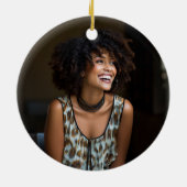 フォト金ゴールドバラをメモリアルという名前で追加 セラミックオーナメント (裏面)