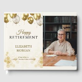 フォト金ゴールドバルーンHappy Retiment ゲストブック