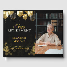 フォト金ゴールドバルーンHappy Retiment ゲストブック