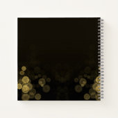 フォト金ゴールド紙吹雪ハッピーリタイアメントパーティー ノートブック (裏面)