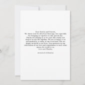 フォト金ゴールド結婚レターありがとう サンキューカード (裏面)