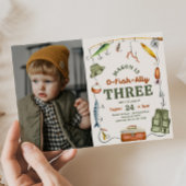 フォト魚釣り3rd誕生日招待状 招待状