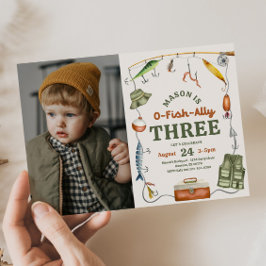 フォト魚釣り3rd誕生日招待状 招待状