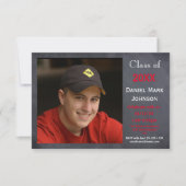 フォト黒板の背景- 3x5 Gradの発表 招待状 (正面)