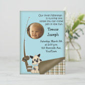 フォト1stバースデーフィッシャーマン招待状 招待状 (スタンド正面)