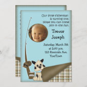 フォト1stバースデーフィッシャーマン招待状 招待状 (正面/裏面)