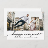 フォト2020カードで新年のハッピースクリプト シーズンポストカード (正面/裏面)