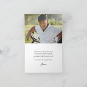 フォト90誕生日付きゴルフテーマ サンキューカード (内部)