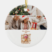 フォト かわいいジンジャーブレッド クリスマス セラミックオーナメント (正面)