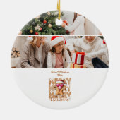 フォト かわいいジンジャーブレッド クリスマス セラミックオーナメント (裏面)