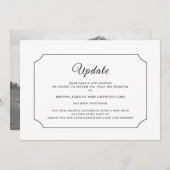 フォト | の結婚更新延期のお知らせ 招待状 (正面/裏面)