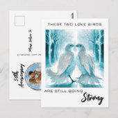 *~* フォト アニバーサリー アブストラクト ラブ バーズ AP54 ポストカード (正面/裏面)
