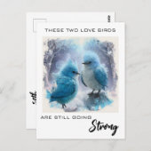 *~* フォト アニバーサリー フワフワ ラブ バーズ AP54 ポストカード (正面/裏面)