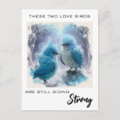 *~* フォト アニバーサリー フワフワ ラブ バーズ AP54 ポストカード (正面)