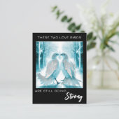 *～* フォト アニバーサリー AP54 アブストラクト ラブ バーズ ポストカード (スタンド正面)