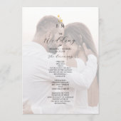 フォト＋ウィルドフラワーミニマリスト結婚式 プログラム (正面)