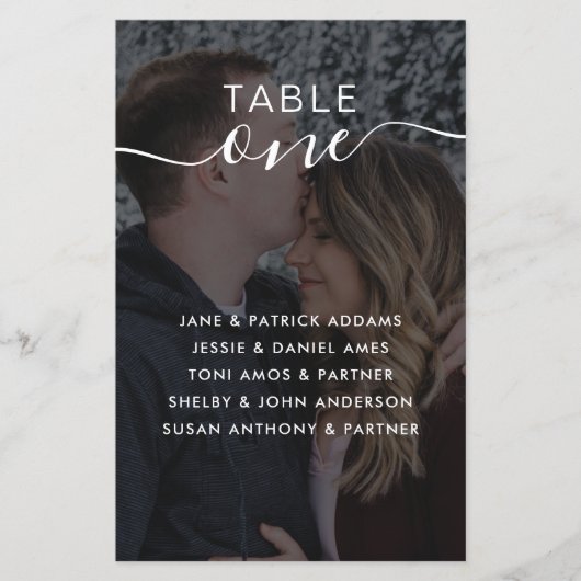 フォト ウェディング テーブルナンバー 1-10 座席表 (正面)