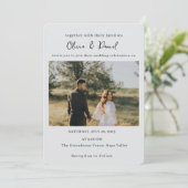 フォト ウェディング 招待状 エレガント (スタンド正面)
