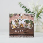 フォト ウェディング 招待状 ラスティック ラック ボヘミアンスクエア (スタンド正面)