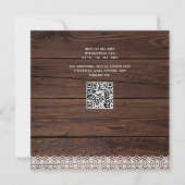 フォト ウェディング 招待状 ラスティック ラック ボヘミアンスクエア (裏面)