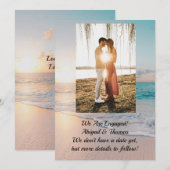 フォト オーシャン エンゲージメント アナウンスメント セーブザデート (正面/裏面)