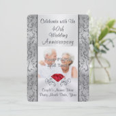 フォト, オーダーメイドの40周年記念パーティー招待状 招待状 (スタンド正面)