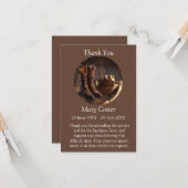 フォト カントリー メモリアル カード | パーソナライズされたカード (正面/裏面インサイチュ)