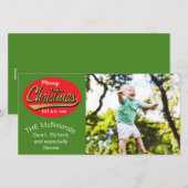 フォト・カードレトロ「Merry Christmas EST A.D. 336」 シーズンカード (正面/裏面)