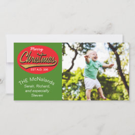 フォト・カードレトロ「Merry Christmas EST A.D. 336」 シーズンカード