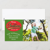 フォト・カードレトロ「Merry Christmas EST A.D. 336」 シーズンカード (正面/裏面)