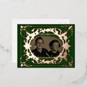 フォト・カード、ホリデー・カード 箔シーズンポストカード (正面/裏面)