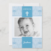 フォト《キリスト教》洗礼式や命名式招待状かわいらし:: 1P 招待状 (正面)