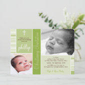 フォト《キリスト教》洗礼式や命名式招待状:：エッセンス1P 招待状 (スタンド正面)