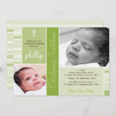 フォト《キリスト教》洗礼式や命名式招待状:：エッセンス1P 招待状 (正面/裏面)