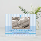 フォト《キリスト教》洗礼式や命名式招待状::スタイリッシュ4L 招待状 (スタンド正面)