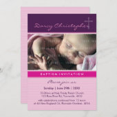 フォト《キリスト教》洗礼式や命名式招待状::信仰3P 招待状 (正面/裏面)