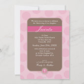 フォト《キリスト教》洗礼式や命名式招待状::水玉模様1P 招待状 (裏面)