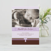 フォト《キリスト教》洗礼式や命名式招待状::純1P 招待状 (スタンド正面)