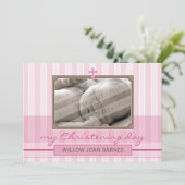 フォト《キリスト教》洗礼式や命名式招待状:: 2L 招待状 (スタンド正面)