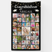 フォト・コラージュ卒業おめでとうございます 横断幕 (縦)